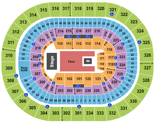 Moda Center Adam Sandler Seating Chart